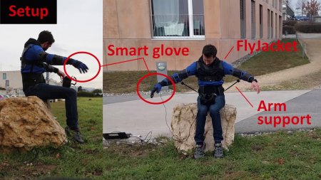 FlyJacket: первый экзоскелет для управления дроном