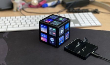 Предприимчивые инженеры изобрели гибрид игровой консоли и кубика Рубика